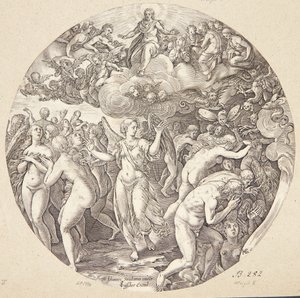 The Separation of the Saved and the Damned by Hendrick Goltzius