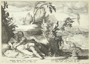 Apollo and Coronis by Hendrick Goltzius