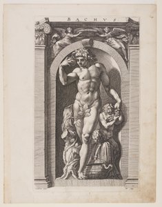 Bacchus, from Eight Pagan Gods by Hendrick Goltzius