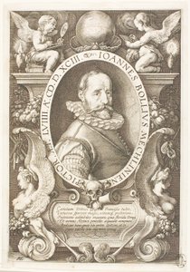 Hans Bol (1534-1593) Painter of Malines, from 1591 in Amsterdam by Hendrick Goltzius