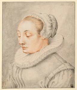 Bust of a Young Woman with a Cap by Hendrick Goltzius