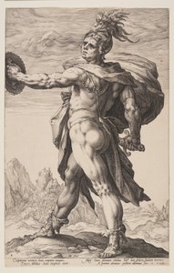 Calphurnius, from The Roman Heroes by Hendrick Goltzius