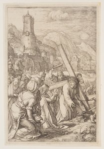 Christ Carrying the Cross, from The Passion by Hendrick Goltzius