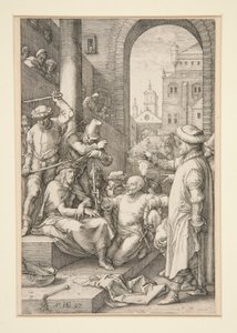 Christ Crowned with Thorns, from The Passion, #7 in a series of 12 engravings