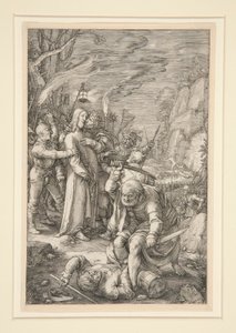 Christ Taken Captive (the Betrayal of Christ), from The Passion, #3 in a Series of 12 Engravings by Hendrick Goltzius