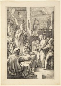 Christ before Caiaphas by Hendrick Goltzius