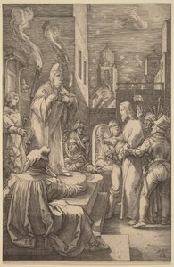 Christ before Caiphas by Hendrick Goltzius