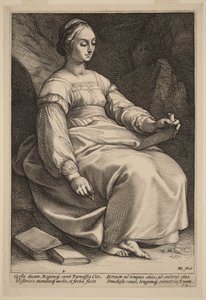 Clio by Hendrick Goltzius