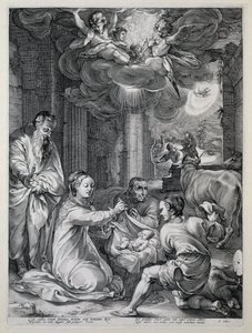 The Adoration of the Shepherds by Hendrick Goltzius