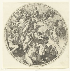 The Blessed Are Received into Heaven (The Last Judgment) by Hendrick Goltzius