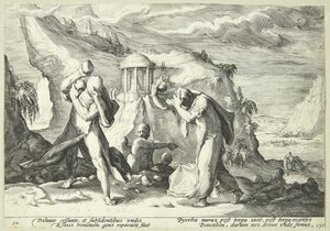 Deucalion and Pyrrha Repopulating the World by Hendrick Goltzius