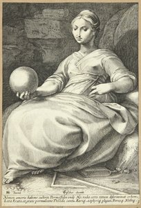 Erato by Hendrick Goltzius
