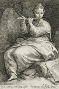 Euterpe by Hendrick Goltzius