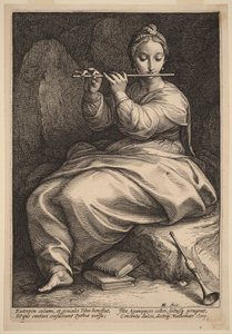 Euterpe by Hendrick Goltzius