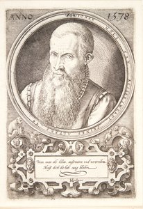 Jan Goltz II by Hendrick Goltzius