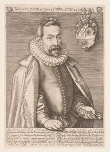 Jan Nicquet, Art Collector in Amsterdam by Hendrick Goltzius