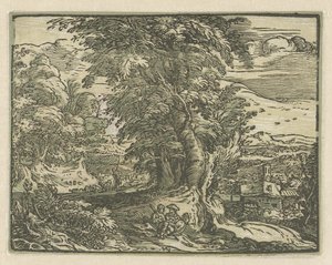 Landscape with Seated Couple