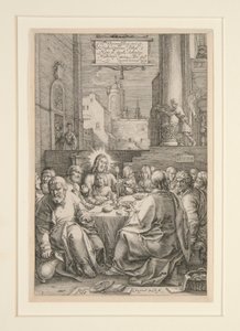 Last Supper, from The Passion, No.1 in a series of 12 engravings