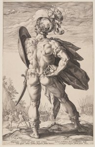 Marcus Valerius Corvus, from The Roman Heroes by Hendrick Goltzius