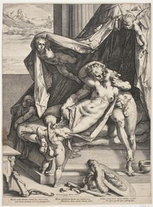 Mars and Venus by Hendrick Goltzius