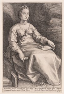Melpomene, The Muse of Tragedy, from The Nine Muses by Hendrick Goltzius