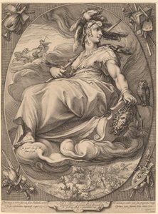 Minerva by Hendrick Goltzius