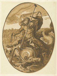 Oceanus Gods and Goddesses (series title) by Hendrick Goltzius