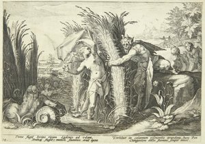 Pan and Syrinx by Hendrick Goltzius