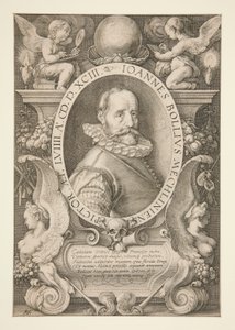 Portrait of Hans Bol by Hendrick Goltzius