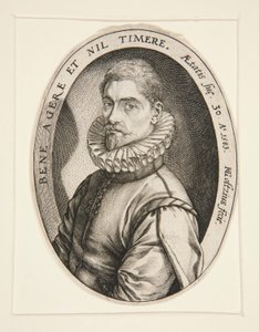 Portrait of Hieronymous Scholiers by Hendrick Goltzius
