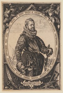 Portrait of Jacques de la Faille by Hendrick Goltzius