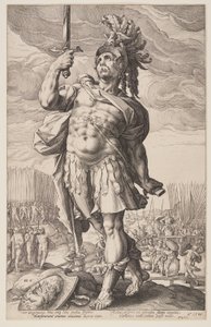 Publius Horatius, from The Roman Heroes by Hendrick Goltzius