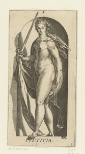 Justice (The Seven Virtues) by Hendrick Goltzius