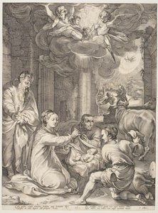 The Adoration of the Shepherds by Hendrick Goltzius