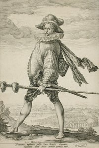 The Captain of the Infantry Marching to the Left by Hendrick Goltzius