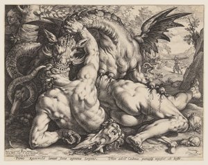 The Dragon Devouring the Companions of Cadmus by Hendrick Goltzius