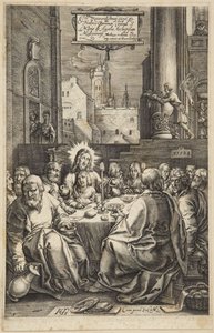The Last Supper by Hendrick Goltzius