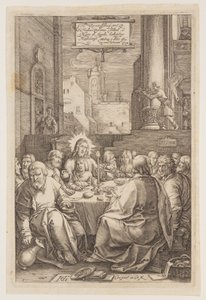 The Last Supper, from The Passion by Hendrick Goltzius