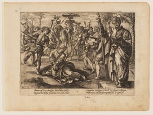 The Martyrdom of St Thomas, from The Martyrdom of Christ and the Apostles by Hendrick Goltzius