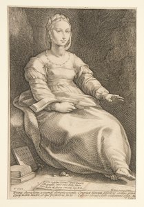 The Nine Muses: Calliope, #1 in a Series of 9 by Hendrick Goltzius