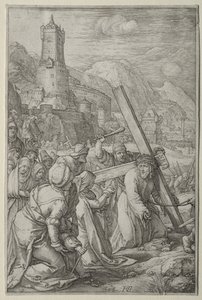 The Passion: Christ Carrying the Cross by Hendrick Goltzius