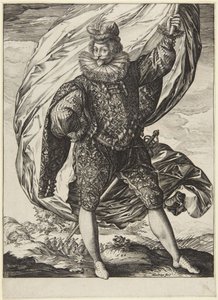 The Standard-Bearer, turned to the right by Hendrick Goltzius