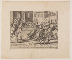 To Each His Own, from Litis Abusus (The Abuses of the Law) by Hendrick Goltzius