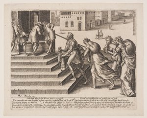 Unequal Justice, plate 4 from The Abuses of The Law by Hendrick Goltzius