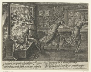 Who Litigates Has Sleepless Nights (Abuse of Litigation) by Hendrick Goltzius