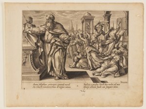 The Martyrdom of St Matthew, from The Martyrdom of Christ and the Apostles by Hendrick Goltzius