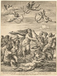 The Triumph of Galatea by Hendrick Goltzius after Raphael