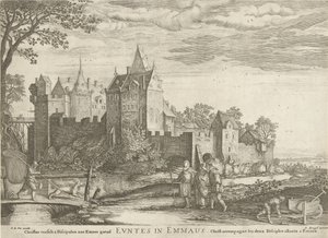 Disciples on the Road to Emmaus by Hendrick Hondius (I)