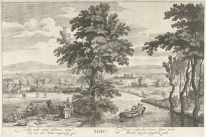 May, with a Group in a Landscape (Mayus, The Twelve Months)