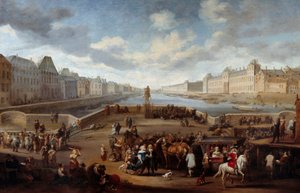 View of Paris with the Louvre